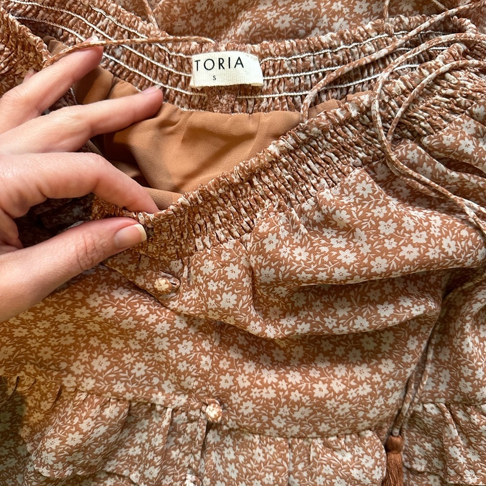 Spaghetti strap floral dress - Picture 3 of 3